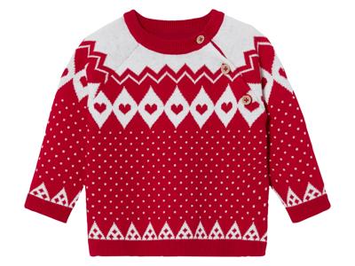 lupilu Baby gebreide trui (86/92, Rood)