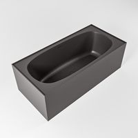 Vrijstaand bad Mondiaz Freeze | 180x85 cm | Solid surface | Ovaal | Dark grey Vrijstaand bad Mondiaz Freeze | 180x85 cm | Solid surface | Ovaal | Dark grey