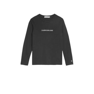 CALVIN KLEIN JEANS longsleeve van biologisch katoen zwart/wit