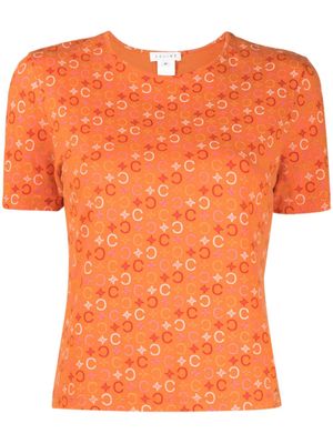 Celine Pre-Owned t-shirt à logo Macadam (années 1990-2000) - Orange