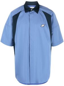 AMBUSH chemise à logo brodé - DUSTY BLUE BRILLIANT WHITE