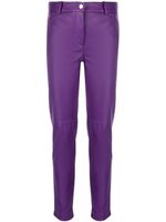 Blanca Vita pantalon en cuir artificiel - Violet - thumbnail