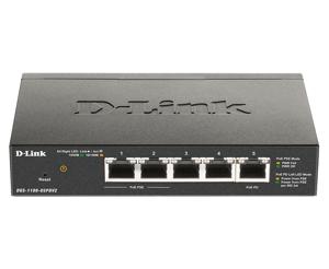 D-Link DGS-1100-05PDV2 netwerk-switch Managed Gigabit Ethernet (10/100/1000) Power over Ethernet (PoE) Zwart