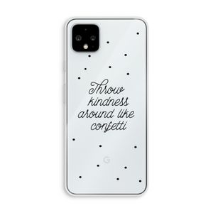 Confetti: Pixel 4 XL Transparant Hoesje