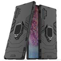 PC + TPU schokbestendige beschermhoes met magnetische ring houder voor Galaxy Note10 Pro (zwart)