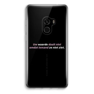 uw waarde daalt niet: Xiaomi Mi Mix 2 Transparant Hoesje