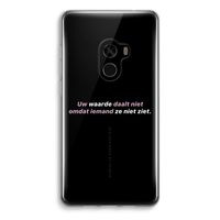 uw waarde daalt niet: Xiaomi Mi Mix 2 Transparant Hoesje