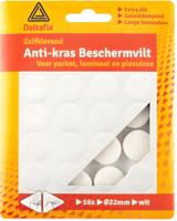 Anti-krasvilt rond 28mm wit 8st - Deltafix