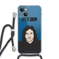 Let It Snow: iPhone 13 Transparant Hoesje met koord Let It Snow: iPhone 13 Transparant Hoesje met koord
