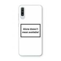 Alone: Samsung Galaxy A70 Transparant Hoesje
