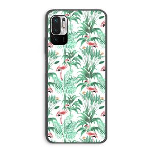 Flamingo bladeren: Xiaomi Redmi Note 10 5G Transparant Hoesje