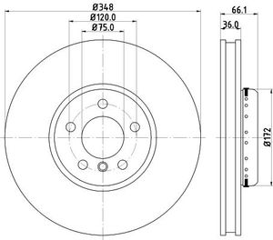 Remschijf 8DD355120891