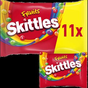 Skittles Fruits vegan snoep uitdeelzak 11 stuks bij Jumbo
