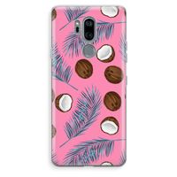 Kokosnoot roze: LG G7 Thinq Transparant Hoesje