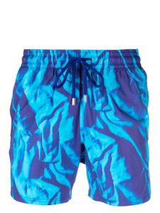 Vilebrequin short de bain à imprimé trompe l'œil - Bleu