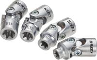HAZET Dopsleutelset 880G-E/4 - 3/8 inch (10 mm) vierkant hol - Buiten-TORX®-profiel - 4-delig - E8 - E14