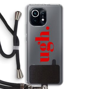 Ugh: Xiaomi Mi 11 Transparant Hoesje met koord