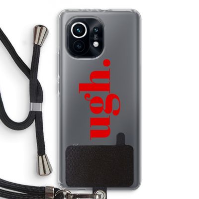 Ugh: Xiaomi Mi 11 Transparant Hoesje met koord