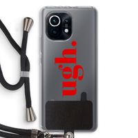 Ugh: Xiaomi Mi 11 Transparant Hoesje met koord