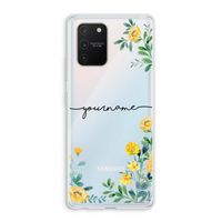 Gele bloemen: Samsung Galaxy S10 Lite Transparant Hoesje