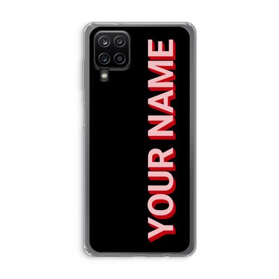 Namecase: Samsung Galaxy A12 Transparant Hoesje