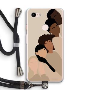 Sweet creatures: Pixel 3 XL Transparant Hoesje met koord