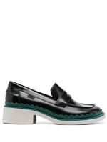 Camper mocassins Taylor en cuir 45 mm - Noir - thumbnail