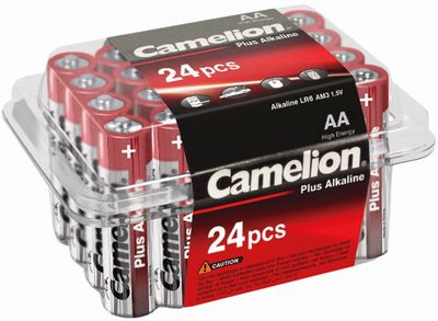 Camelion plus alkaline aa/lr6 batterij box 24 stuks