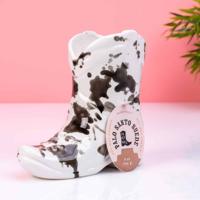 Cowboylaars geurkaars - Palo Santo Suede (zwart)