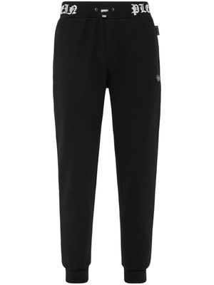 Philipp Plein pantalon de jogging à logo brodé - Noir