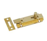 Waelbers Profielschuif met bocht 25x80mm messing - 10 Stuk(s) - 145088.05
