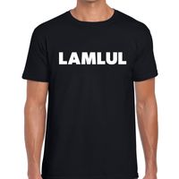 Lamlul tekst t-shirt zwart heren