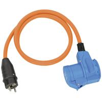 Brennenstuhl 1132910525 power uitbreiding 1,5 m 1 AC-uitgang(en) Buiten Zwart, Blauw, Oranje - thumbnail