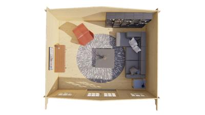 Blokhut - Tuinhuis Jackalyn | 40 mm | honinggeel geïmpregneerd