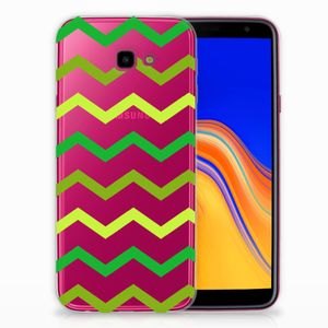 Samsung Galaxy J4 Plus (2018) TPU bumper Zigzag Groen