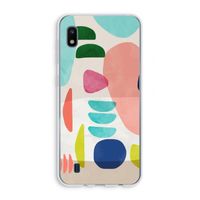 Bold Rounded Shapes: Samsung Galaxy A10 Transparant Hoesje