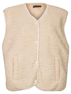Gilet Teddy Ecru