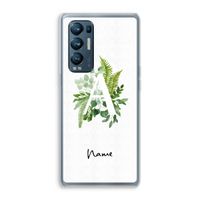 Green Brush: Oppo Find X3 Neo Transparant Hoesje