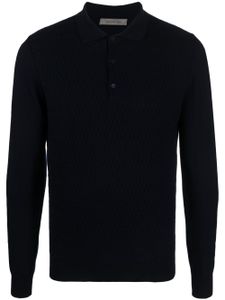 Corneliani polo en laine vierge - Bleu