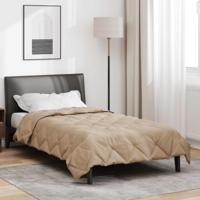 Zomerdekbed Taupe 220 x 140 cm Microvezel