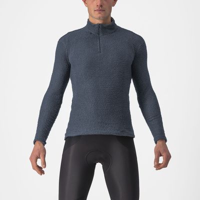 Castelli Cold Days 2nd layer ondershirt lange mouw blauw heren L