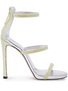 Giuseppe Zanotti sandales pailletées Harmony à bride - Jaune