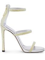 Giuseppe Zanotti sandales pailletées Harmony à bride - Jaune