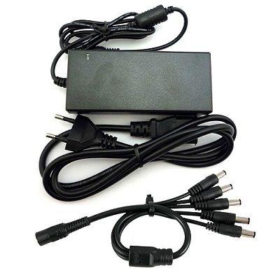 12V CCTV Adapter 5A 5in1 Splitter