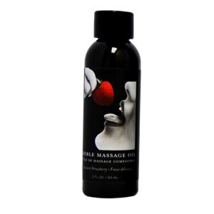 Earthly body Strawberry Edible Massage Oil - 2 fl oz / 60 ml