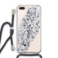 Gespikkelde marmer: iPhone 7 PLUS Transparant Hoesje met koord