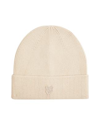 Lyle & Scott winter muts jongens - beige - Tonal Eagle