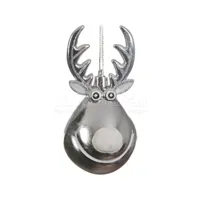Kerstornament Rendier Zilver 1st