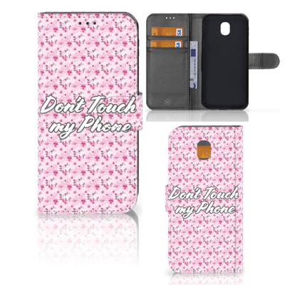Samsung Galaxy J5 2017 Portemonnee Hoesje Flowers Pink DTMP Samsung Galaxy J5 2017 Portemonnee Hoesje Flowers Pink DTMP