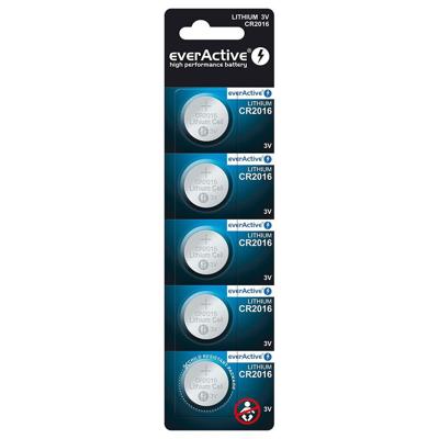 Mini lithium batterij everActive CR2016- blister 5 st.